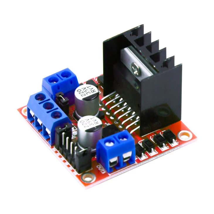 L298N Dual H Bridge DC samm-mootori juhtseadme juhtimismoodul
